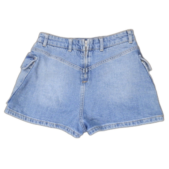 Free People We The Free Blue Denim Cargo Skirt Skort Women's Size 26 - Picture 2 of 2